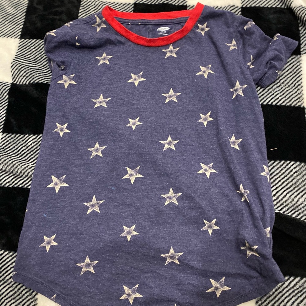 Red white and blue shirt
